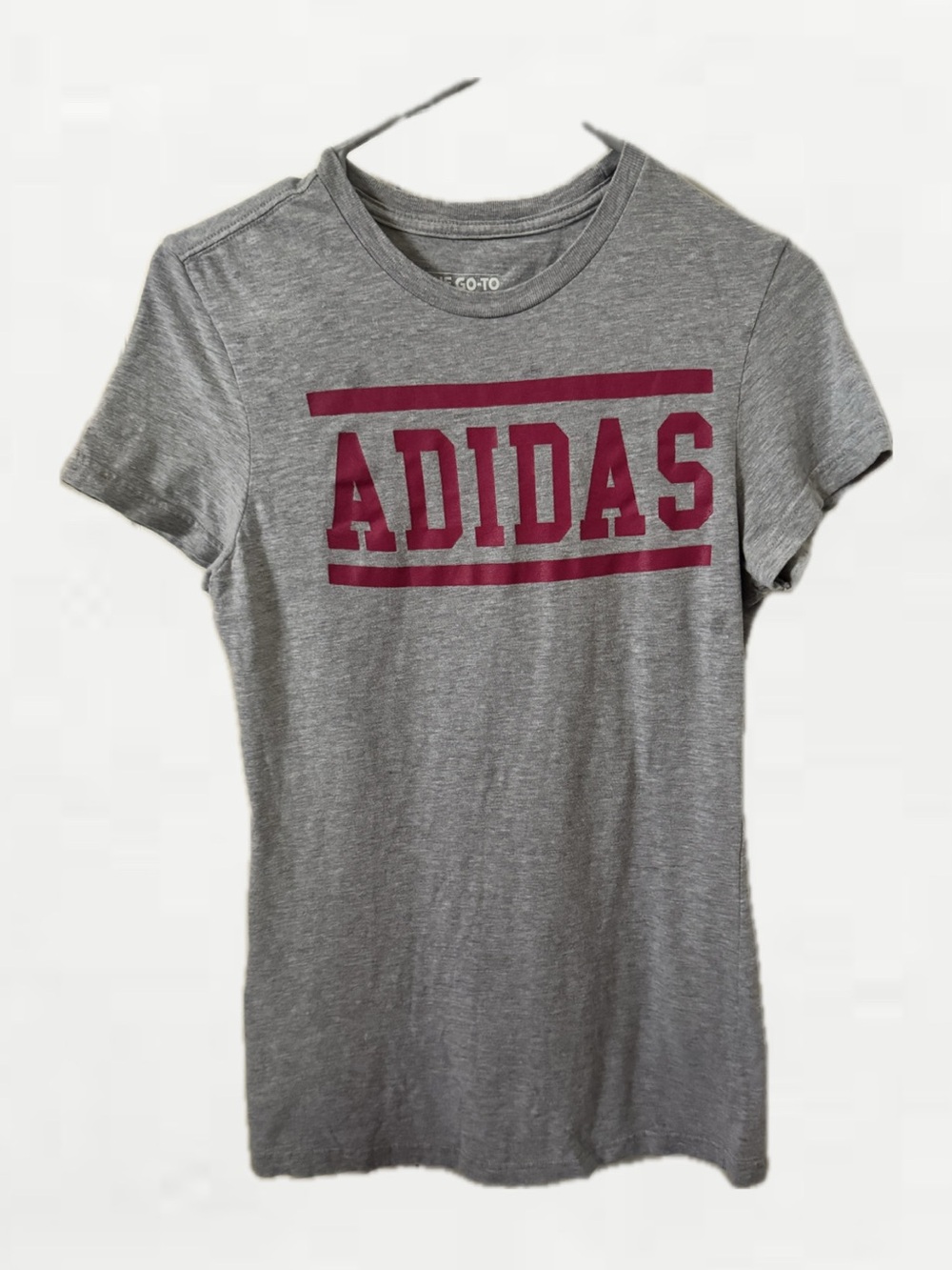 Adidas Women’s The Go-To Tee Shirt Gray Pink